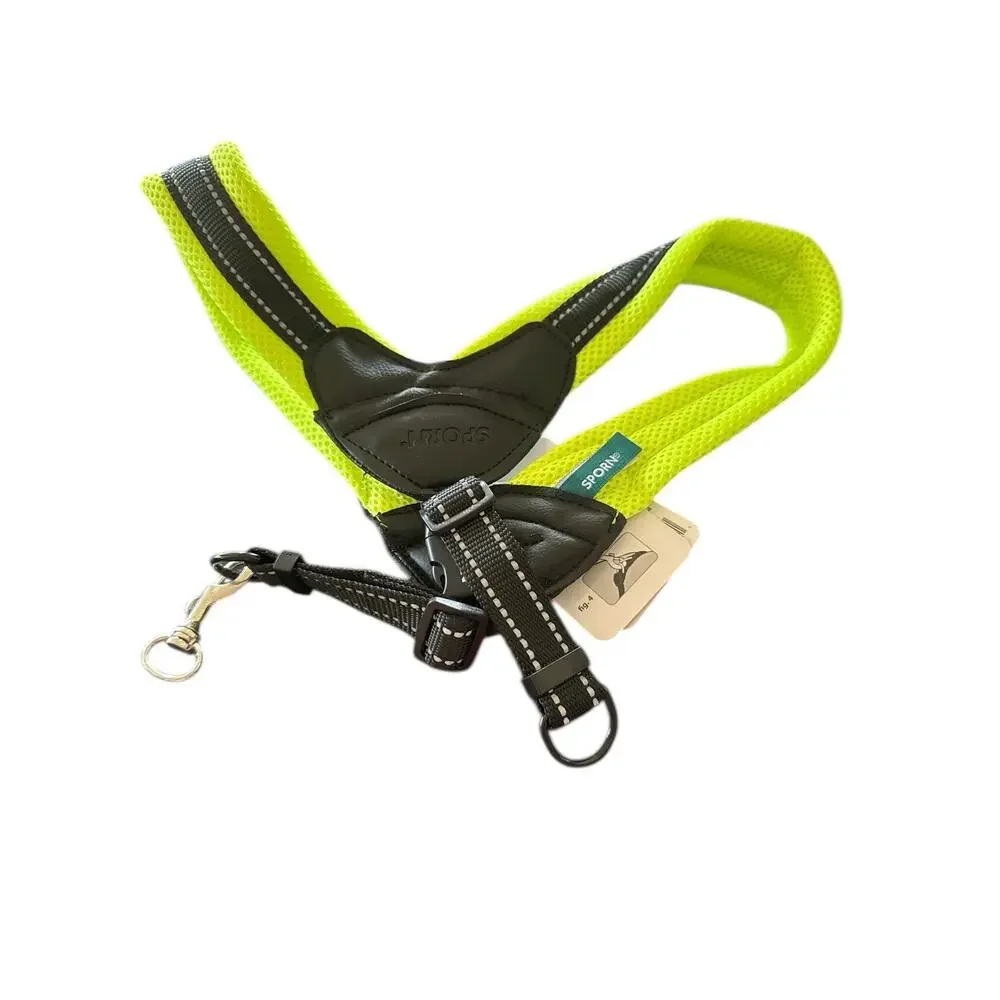 Sporn Easy Fit Harness Adjustable Neon Green Size M Girth 19” - 26”
